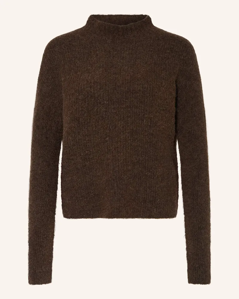 Darling Harbour Pullover mit Alpaka Dunkelbraun