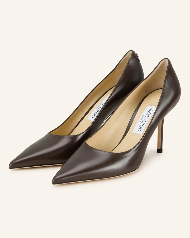 Jimmy Choo Pumps LOVE 85 Dunkelbraun