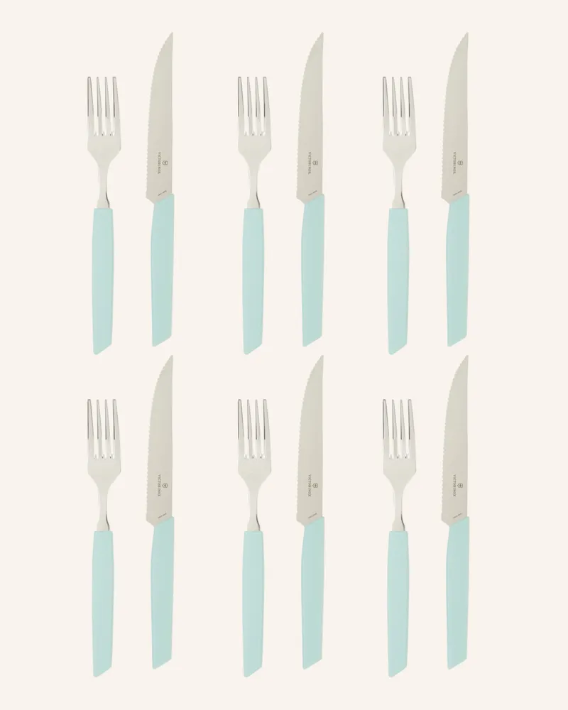 Victorinox 12-Tlg. Besteck-Set Swiss Modern gruen Mint