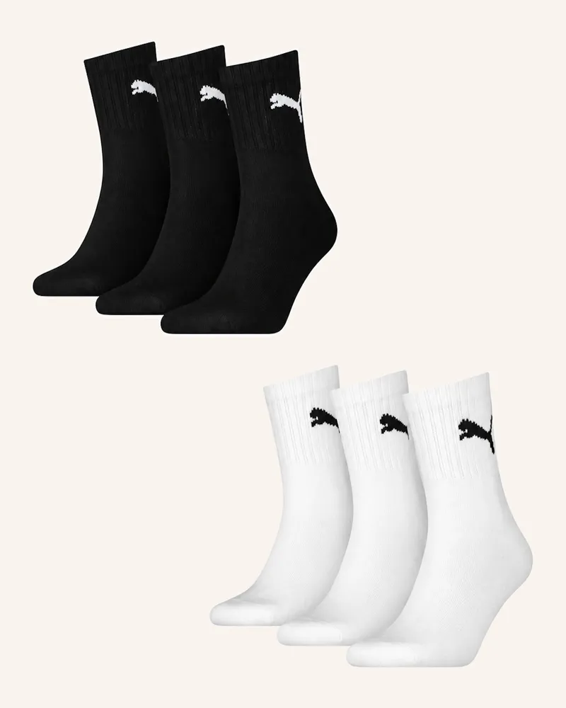 Puma Sportsocken Short Crew 6-Pack blau Ecru