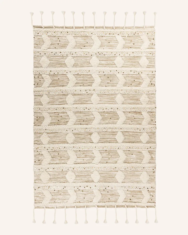 Kayoom Kurzflor Teppich BOHIST 425 Creme