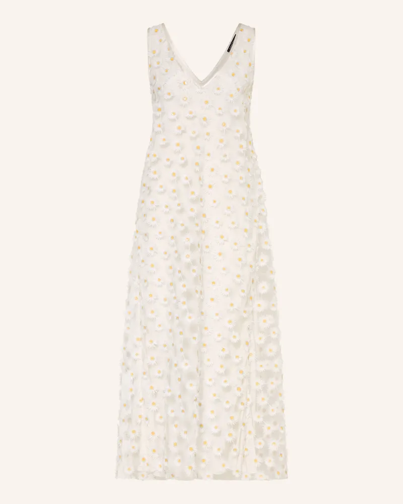 Luisa Cerano Mesh-Kleid Creme