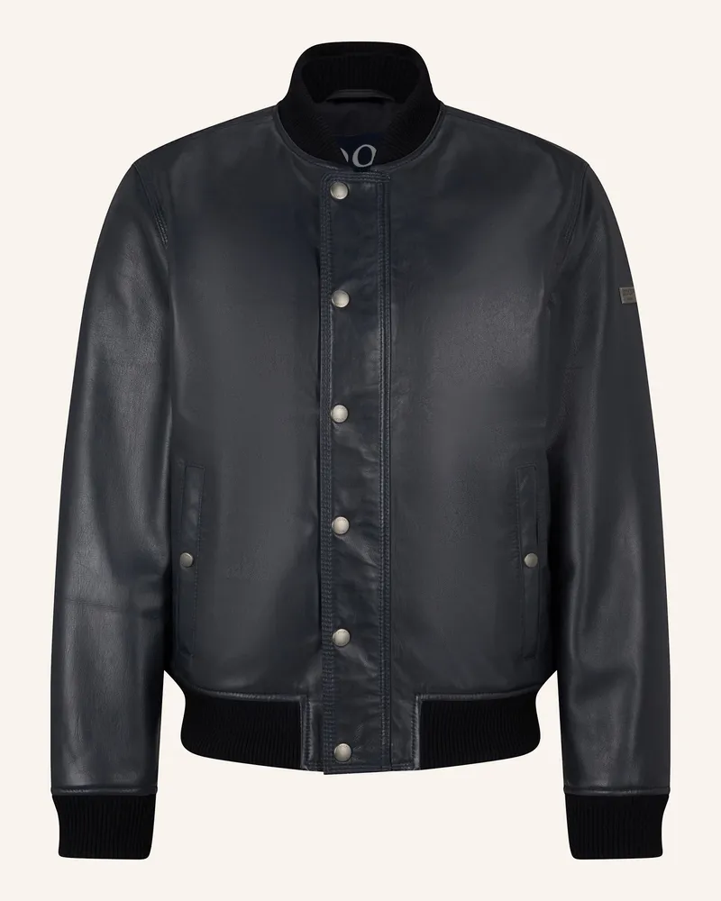 JOOP! Lederjacke Dunkelblau