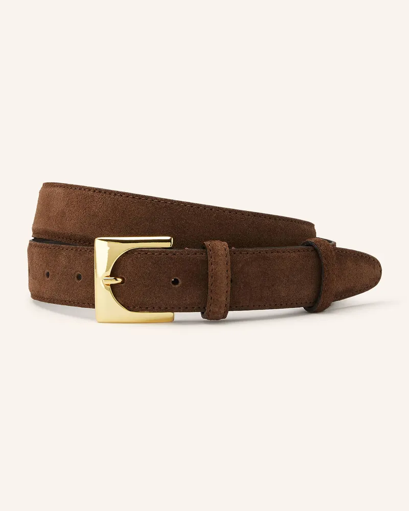 Reiss Ledergürtel BELINDA Dunkelbraun