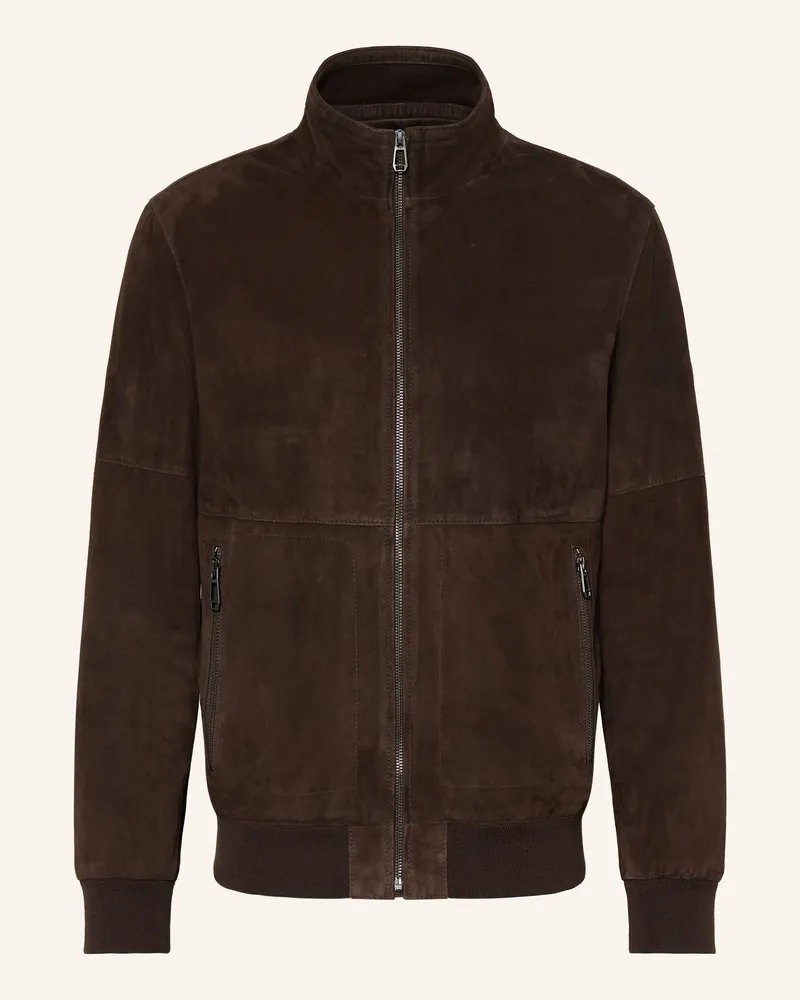 JOOP! Lederjacke braun Dunkelbraun