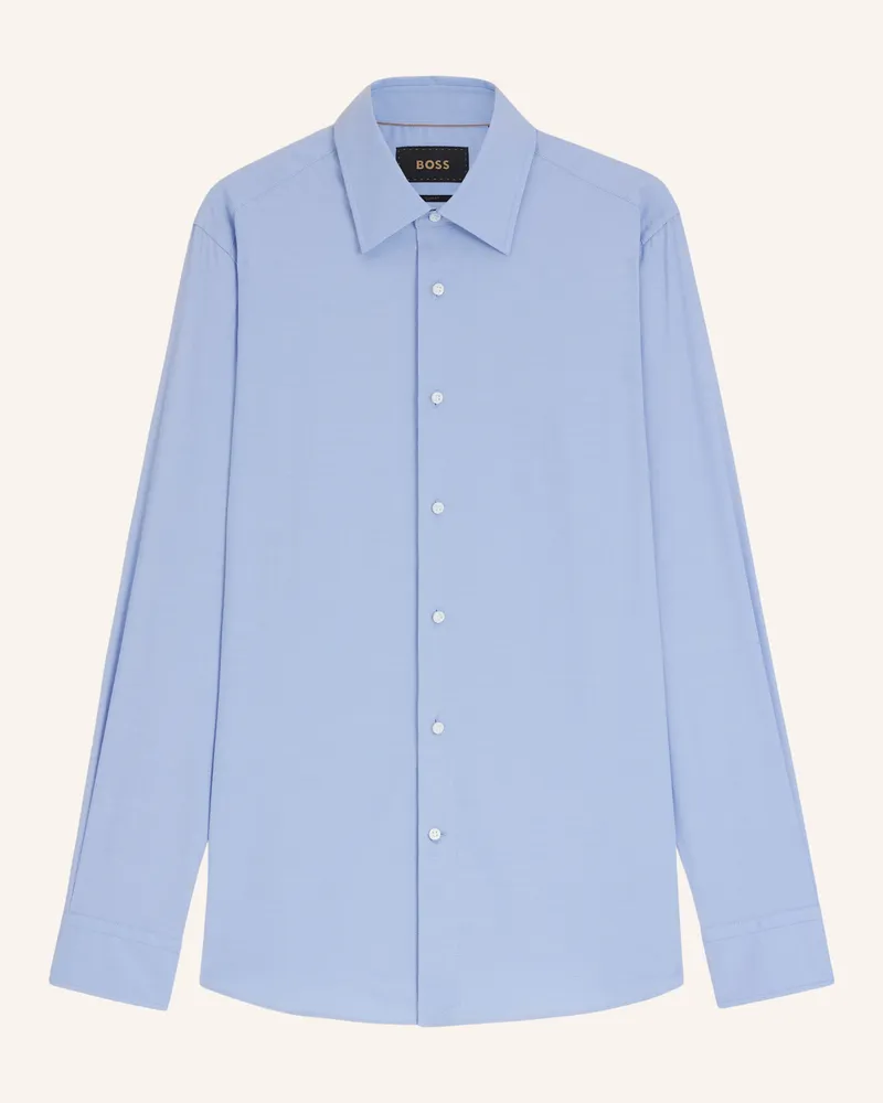 HUGO BOSS Business Hemd L-Hays-Kent-c1-243 Slim Fit blau Hellblau