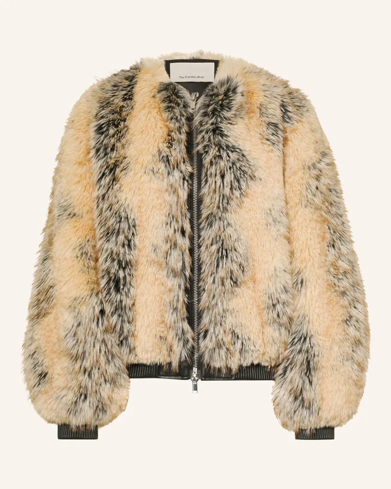 FRANKIE Shop Kunstfell-Jacke Gina beige Beige