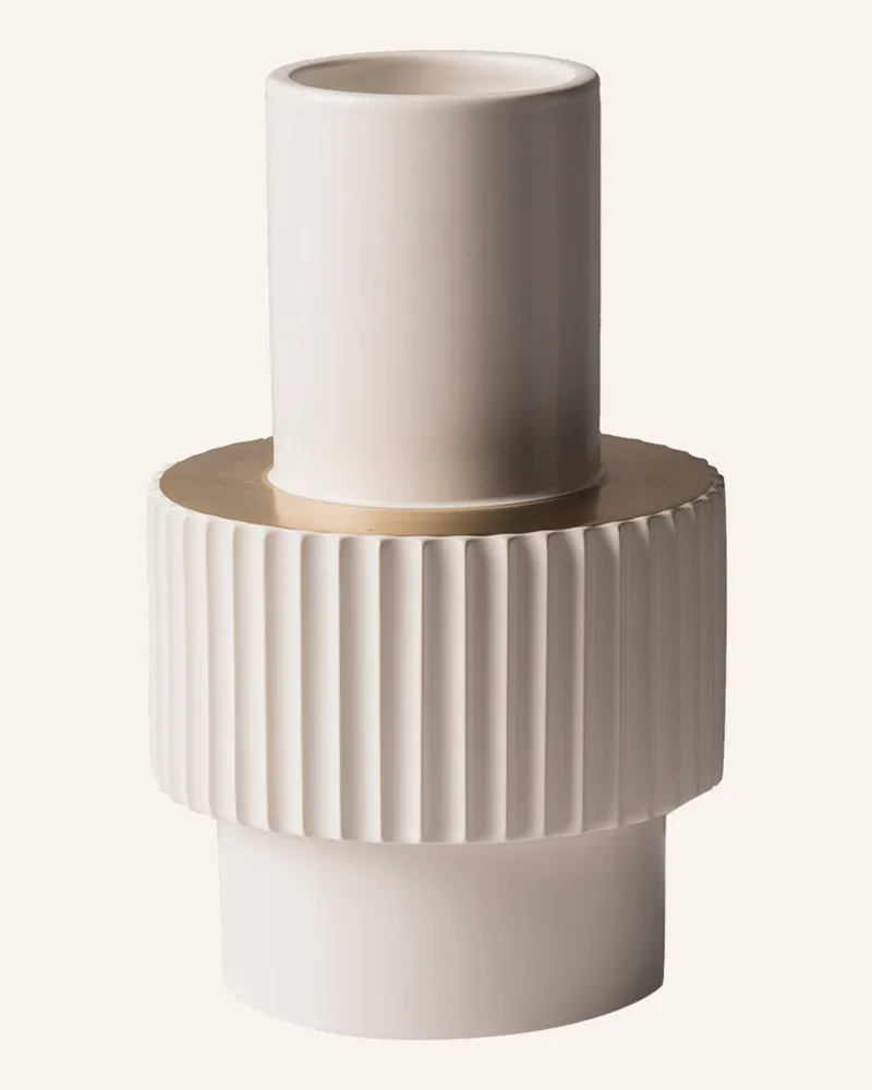 POLSPOTTEN Vase GEAR SMALL Weiss