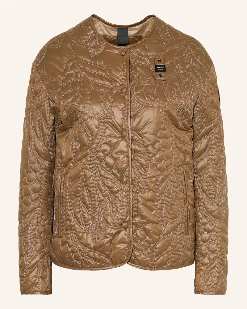 Blauer Steppjacke Queen braun Braun