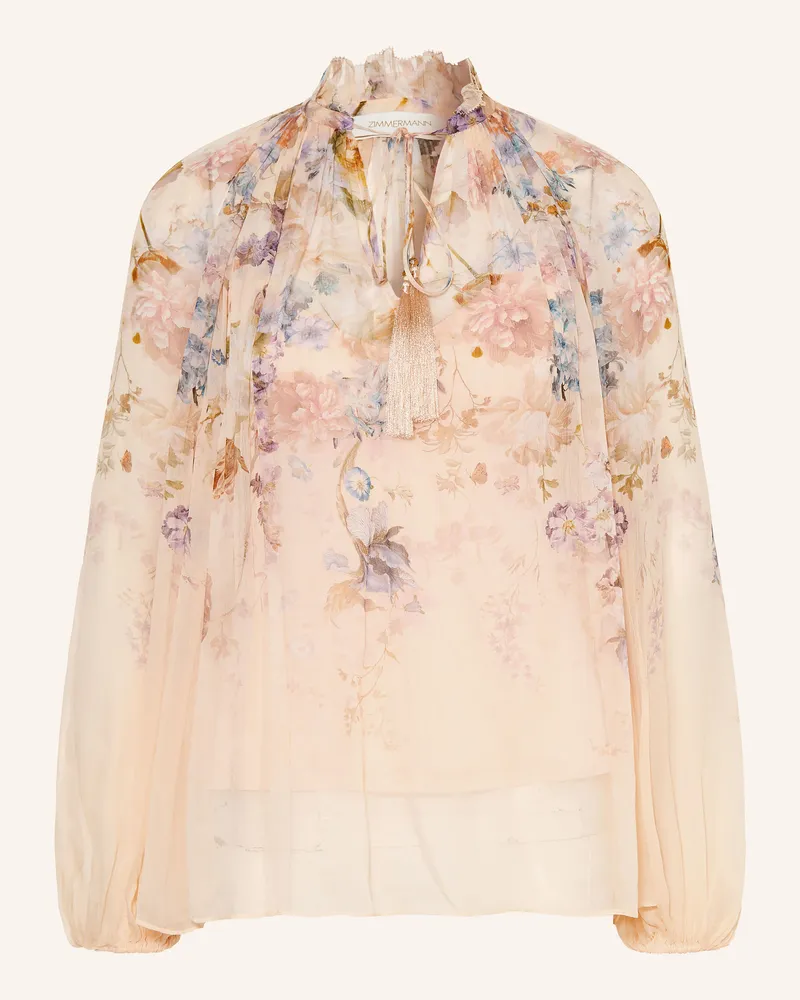 Zimmermann Blusenshirt Valiant Mit Rüschen rosa Roségold