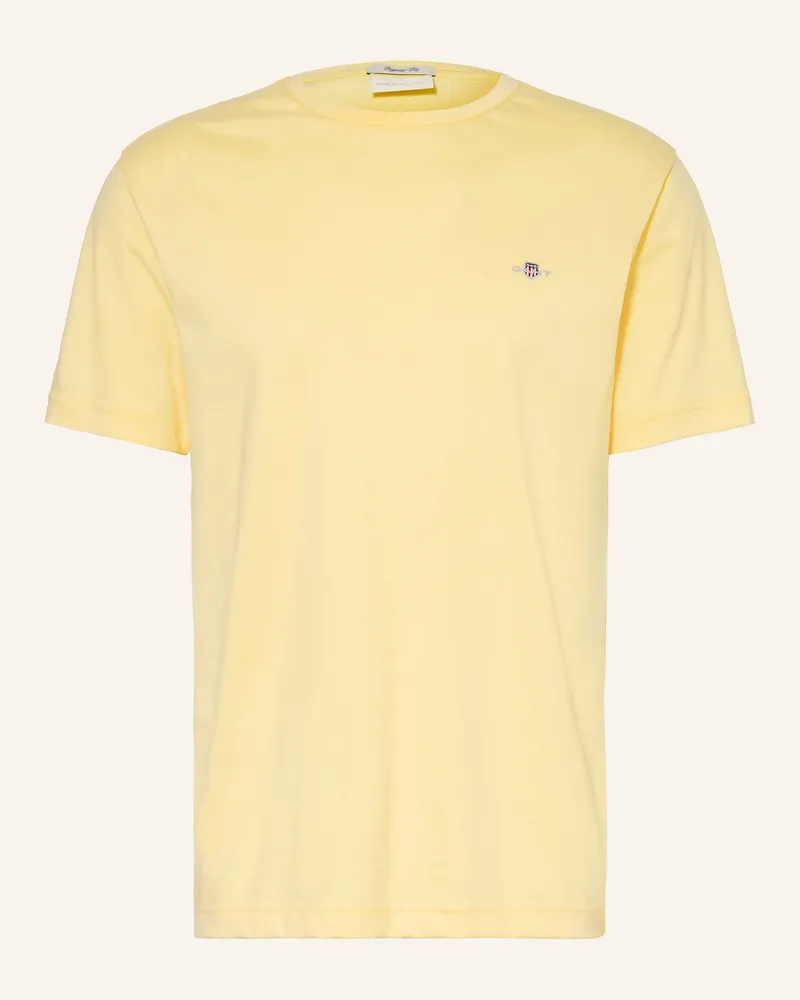 Gant T-Shirt gelb Hellgelb