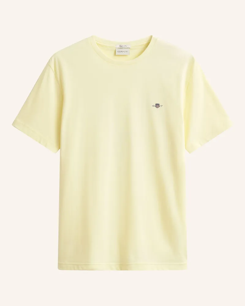 Gant T-Shirt gelb Hellgelb
