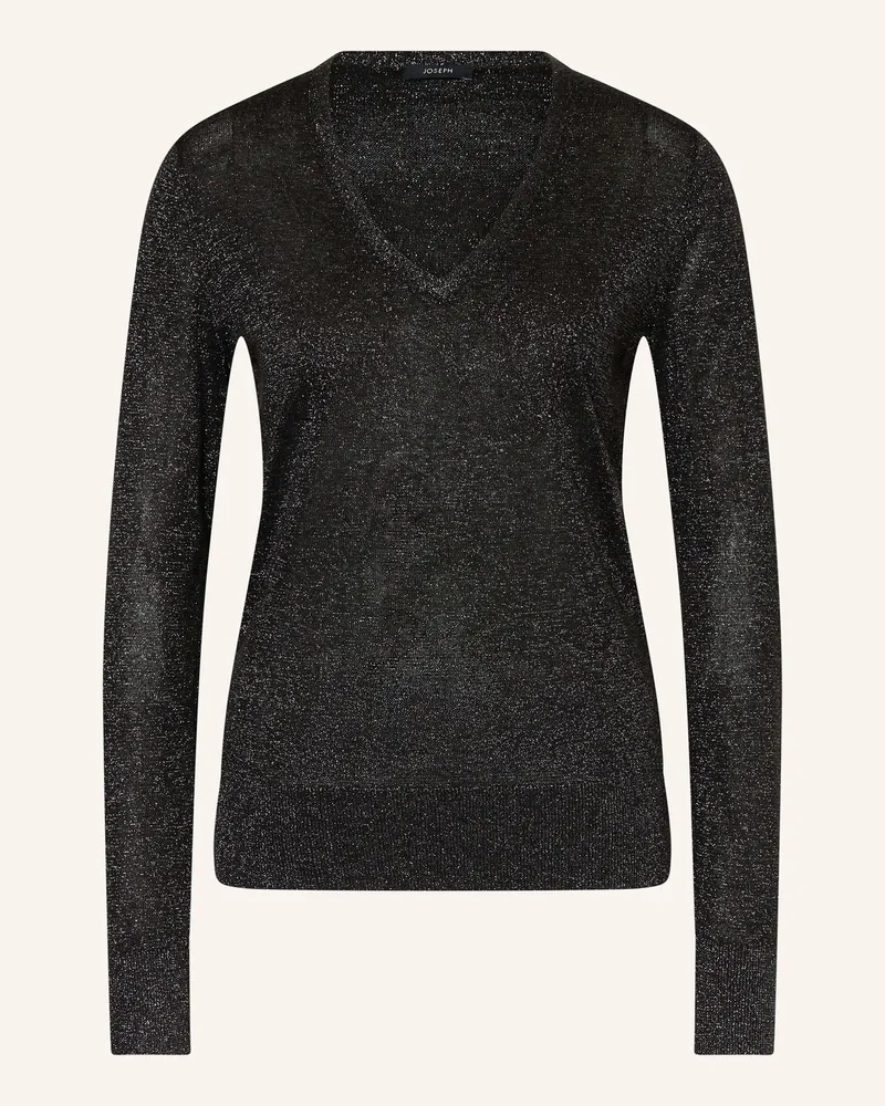 Joseph Pullover mit Glitzergarn Schwarz