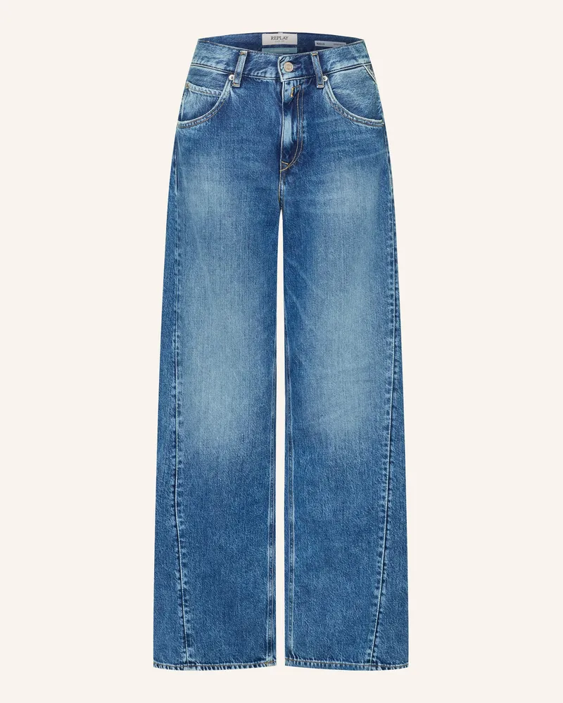 Replay Wide Leg Jeans Narja blau C009