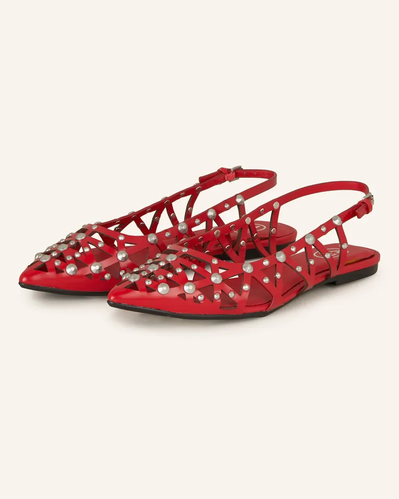ash Slingballerinas Bazaar Mit Nieten rot Comboc
