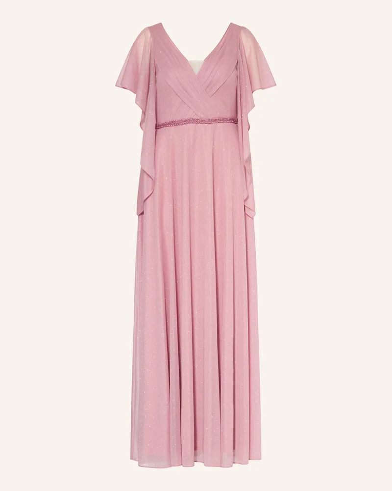 Vera Mont Abendkleid Mit Volants Und Schmucksteinen rosa Rosé