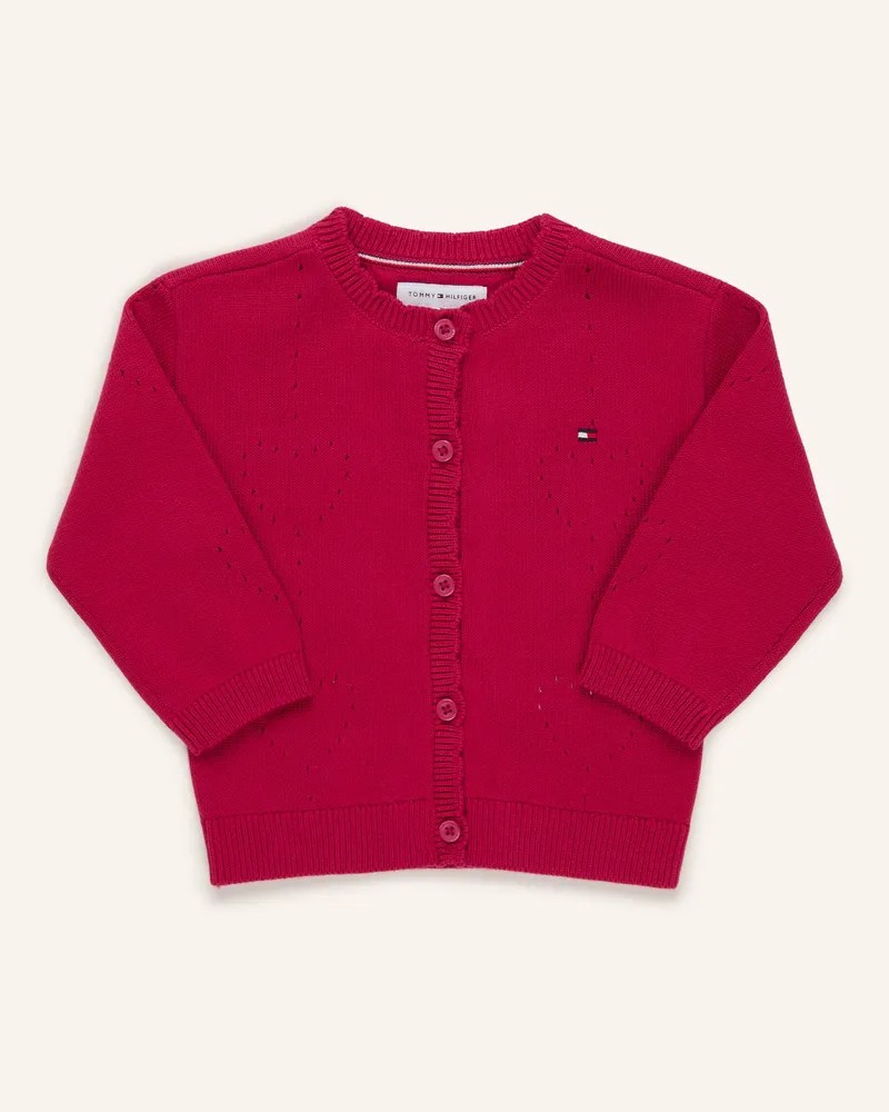 Tommy Hilfiger Strickjacke rot Fuchsia