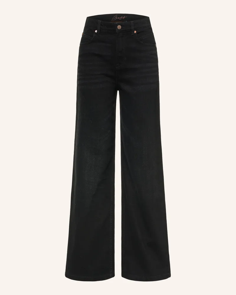 HUGO BOSS Wide Leg Jeans Marlene schwarz 005