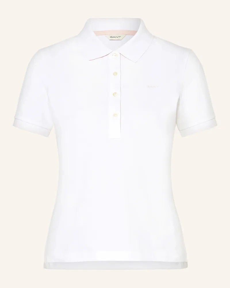 Gant Piqué-Poloshirt Weiss