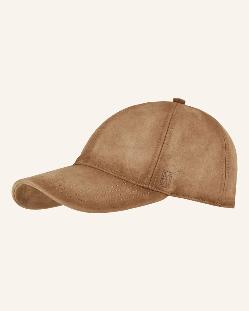 Marc O'Polo Leder-Cap Camel