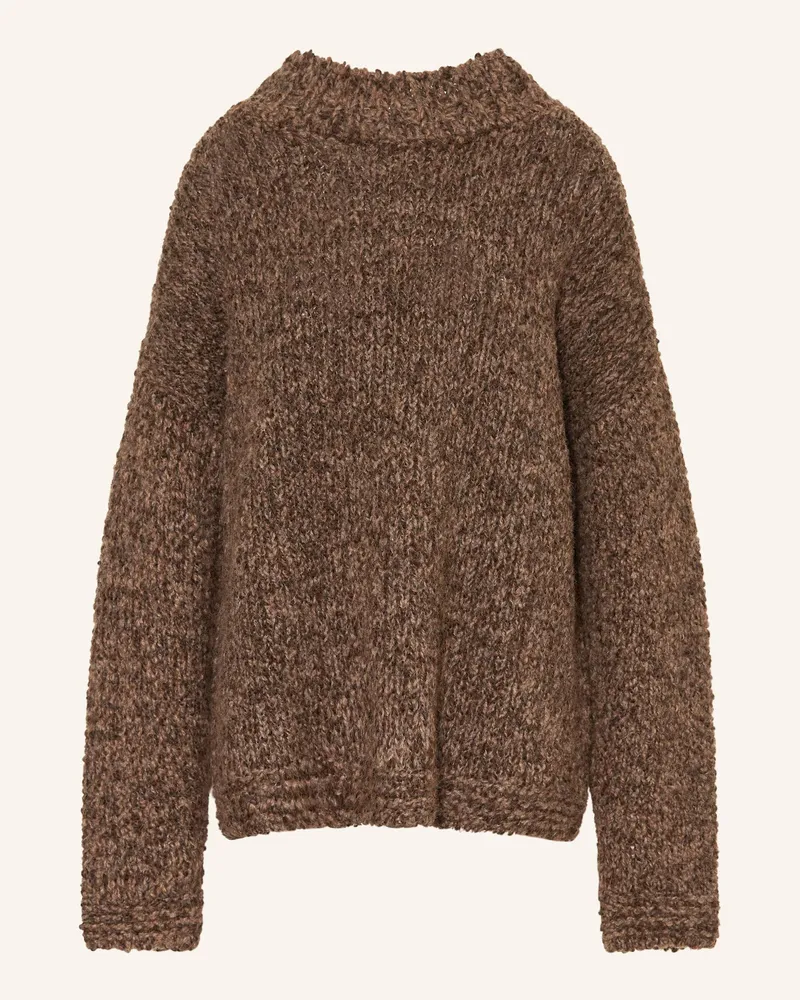 by Aylin Koenig Pullover GRANNY mit Alpaka Dunkelbraun