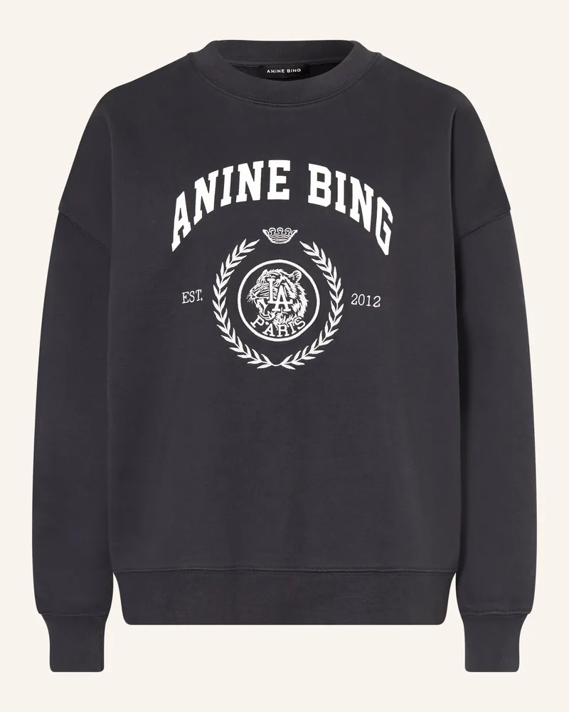 Anine Bing Oversized-Sweatshirt Miles schwarz Schwarz