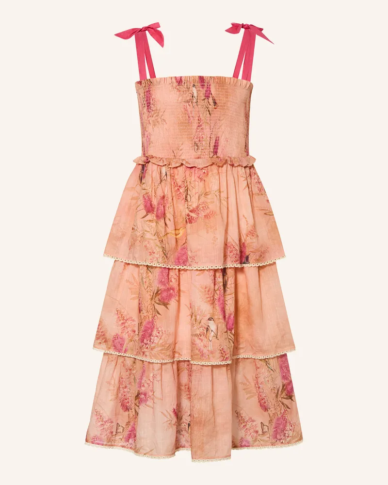 Zimmermann Kleid CASCADIAN Lachs