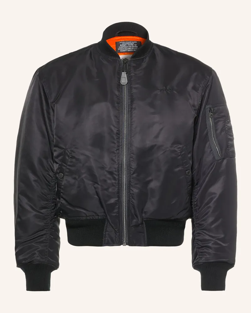 Schott N.Y.C Blouson Airforce 90 Rs schwarz Schwarz