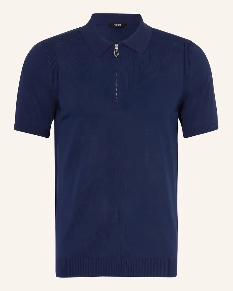 Reiss Strick-Poloshirt BERKLEY Dunkelblau