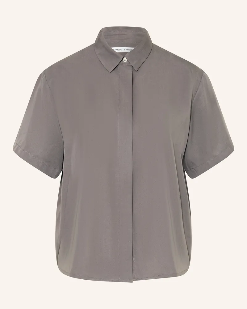Samsøe & Samsøe Hemdbluse Mina grau Grau