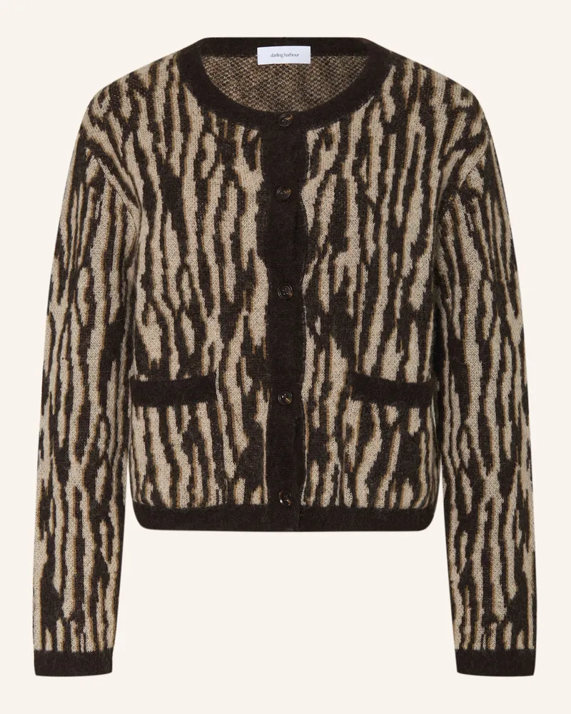 Darling Harbour Strickjacke Mit Alpaka braun Brown