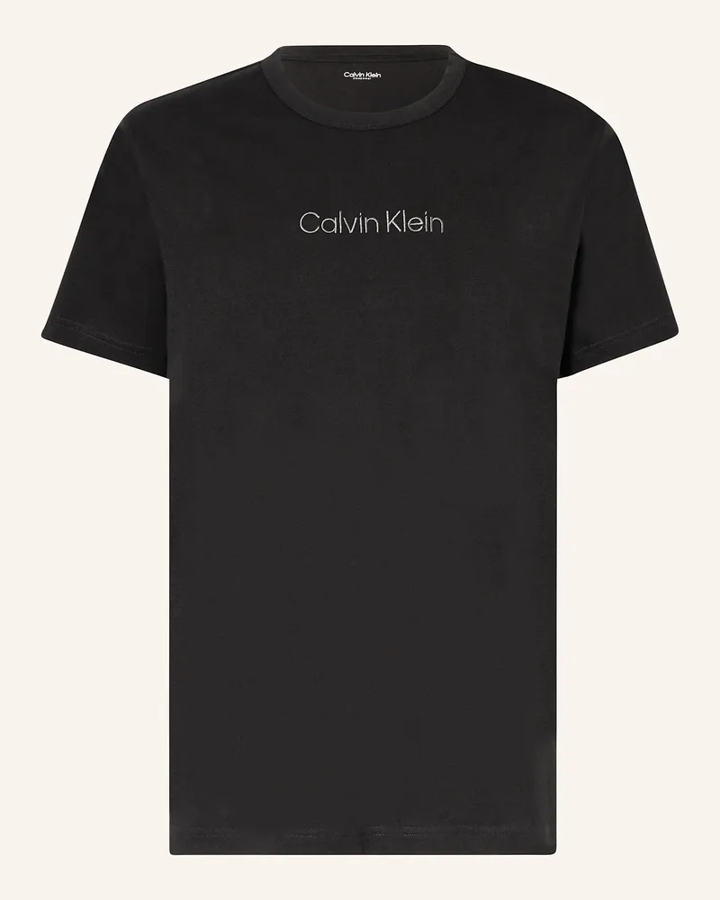 Calvin Klein Schlafshirt schwarz Schwarz