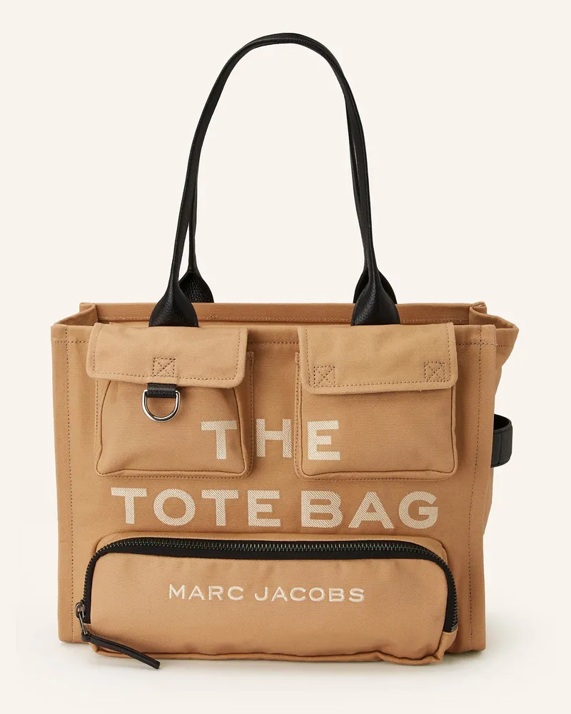 Marc Jacobs Shopper THE LARGE CARGO CANVAS TOTE BAG Camel