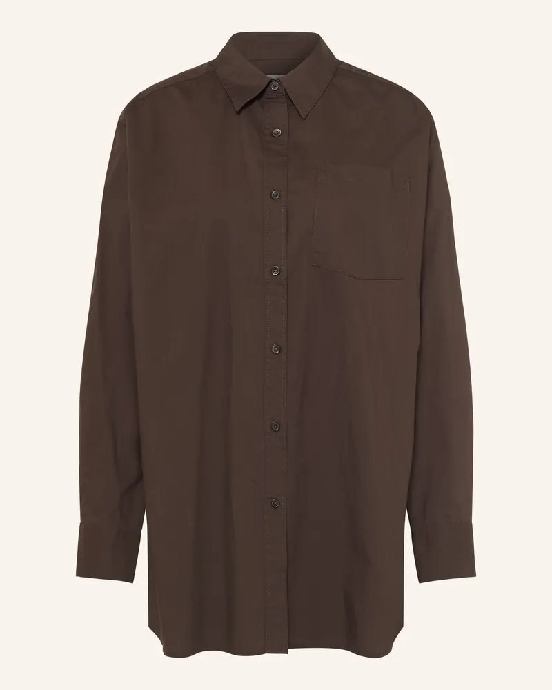 AllSaints Oversized-Hemdbluse Kaia braun Dunkelbraun