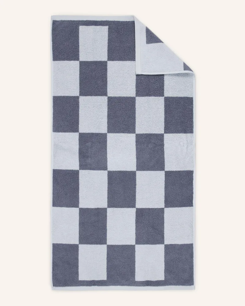 Hay Handtuch Check blau Blaugrau