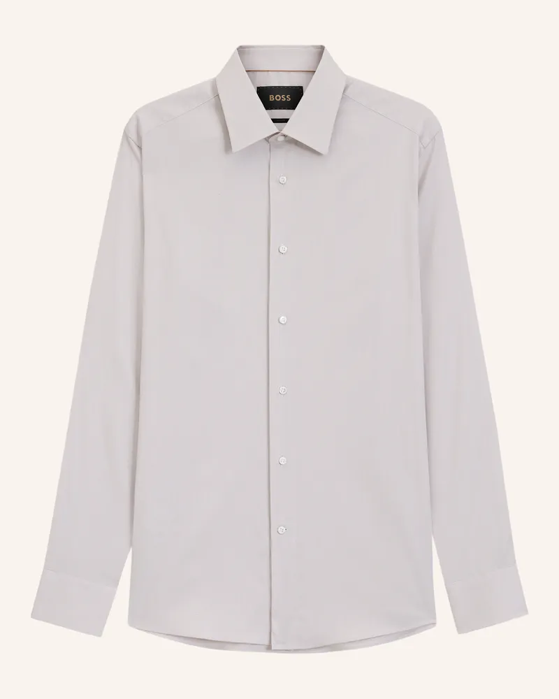 HUGO BOSS Business Hemd L-Hays-Kent-c1-243 Slim Fit beige Beige