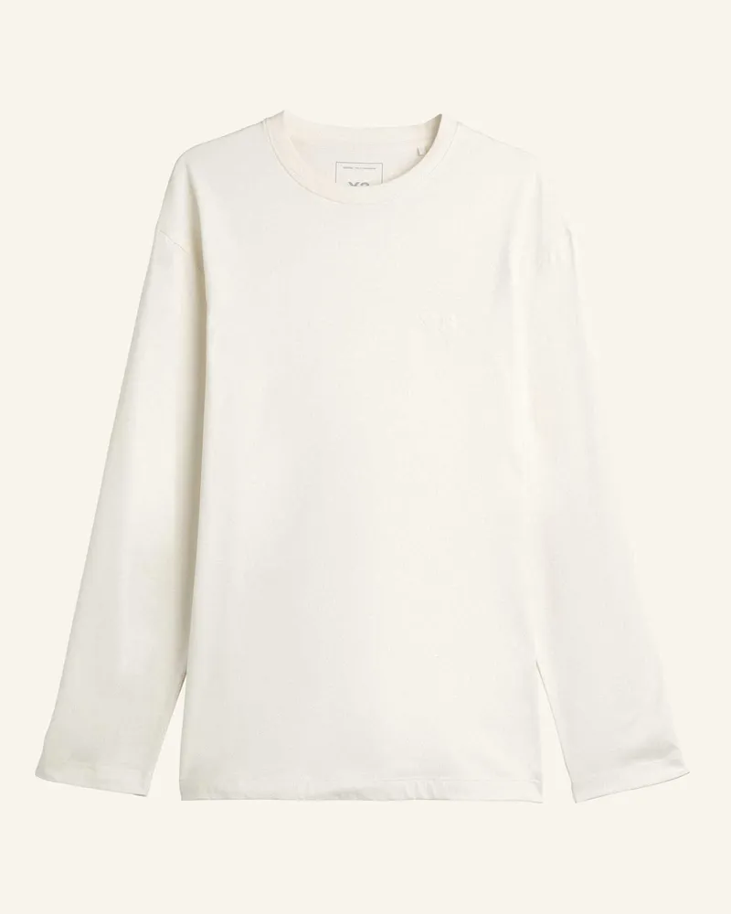 Y-3 Y-3 Logo Langarmshirt weiss Weiss