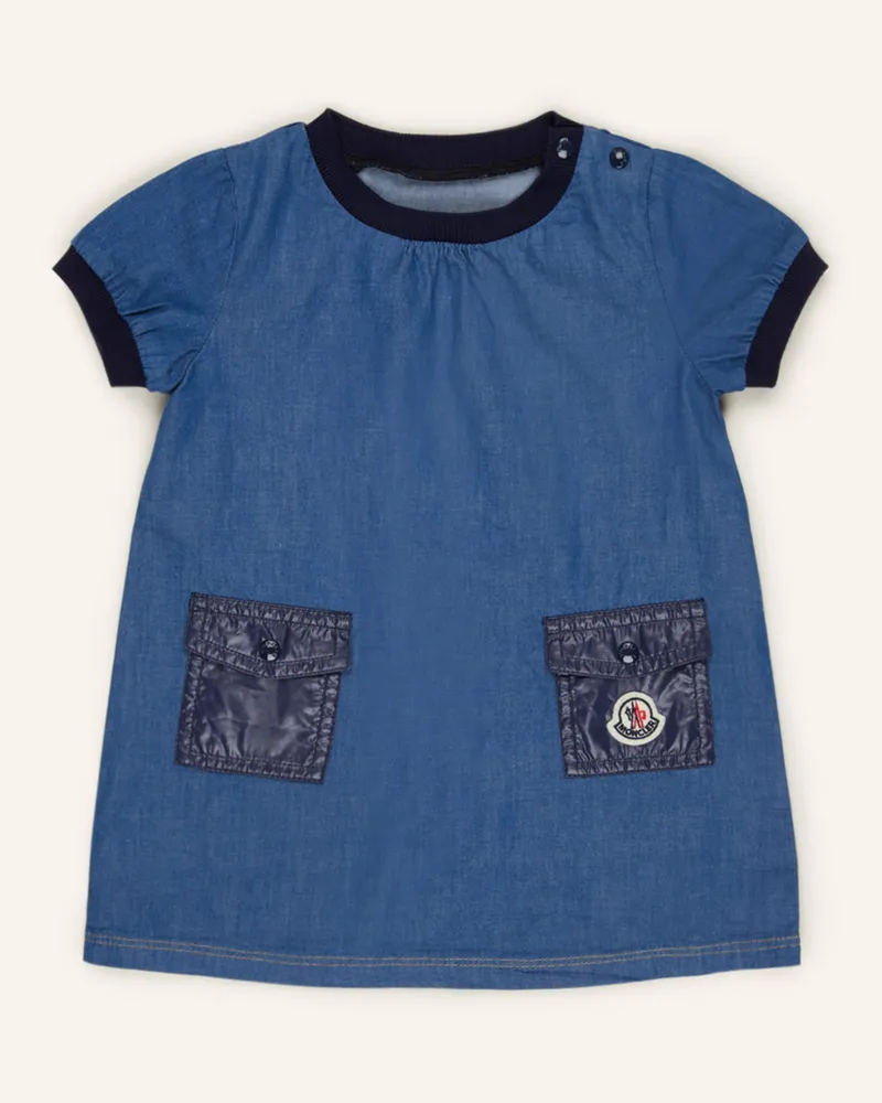 Moncler Kleid in Jeansoptik Blau