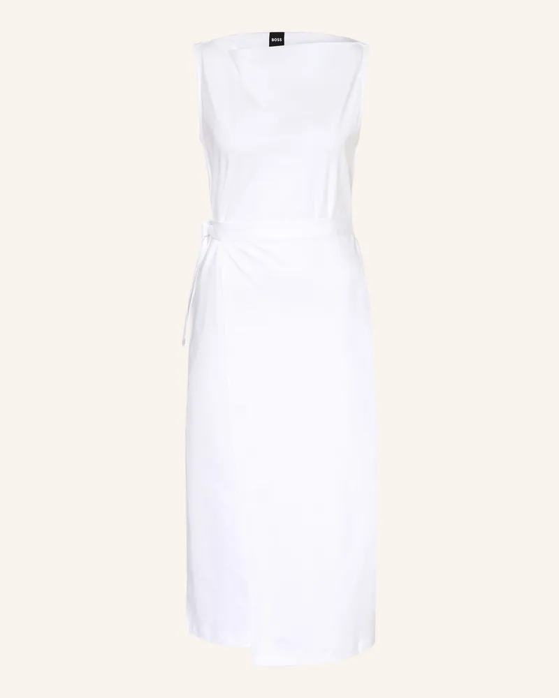 HUGO BOSS Wickelkleid Emiaky Aus Jersey weiss Weiss