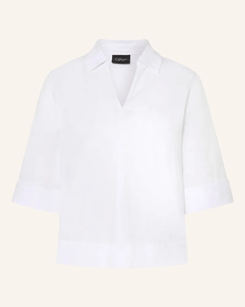 S.Oliver Blusenshirt Mit 3/4-Arm weiss Weiss