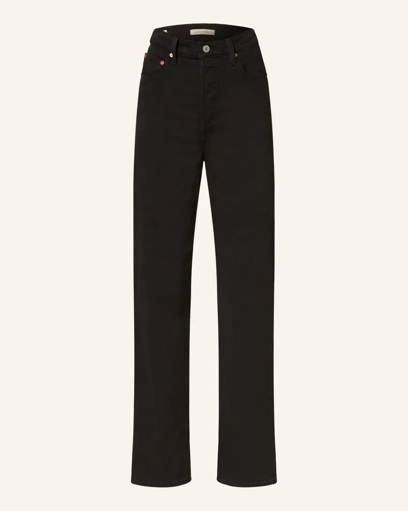 Levi's Straight Jeans Schwarz