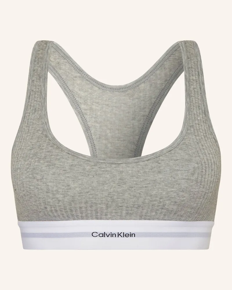 Calvin Klein Bustier COTTON MODAL STRETCH RIB Grau