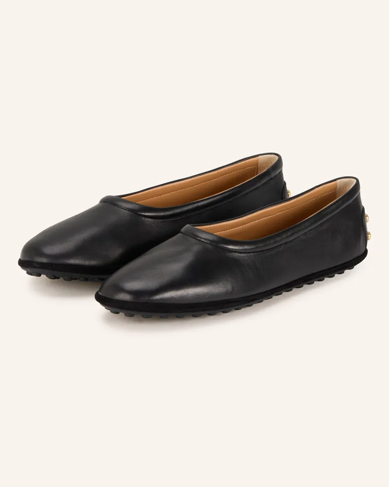 TOD'S Ballerinas GOMMA Schwarz