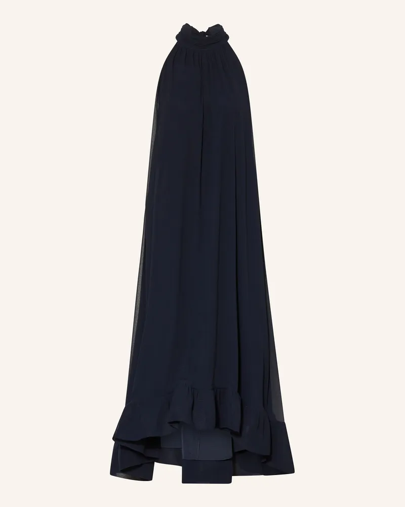 Apart Kleid mit Rüschen Dunkelblau