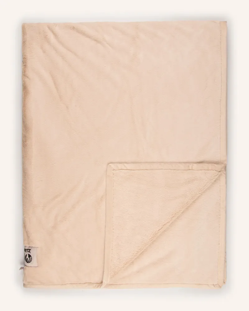 Zoeppritz Kunstfell-Plaid The Blanket grau Rot