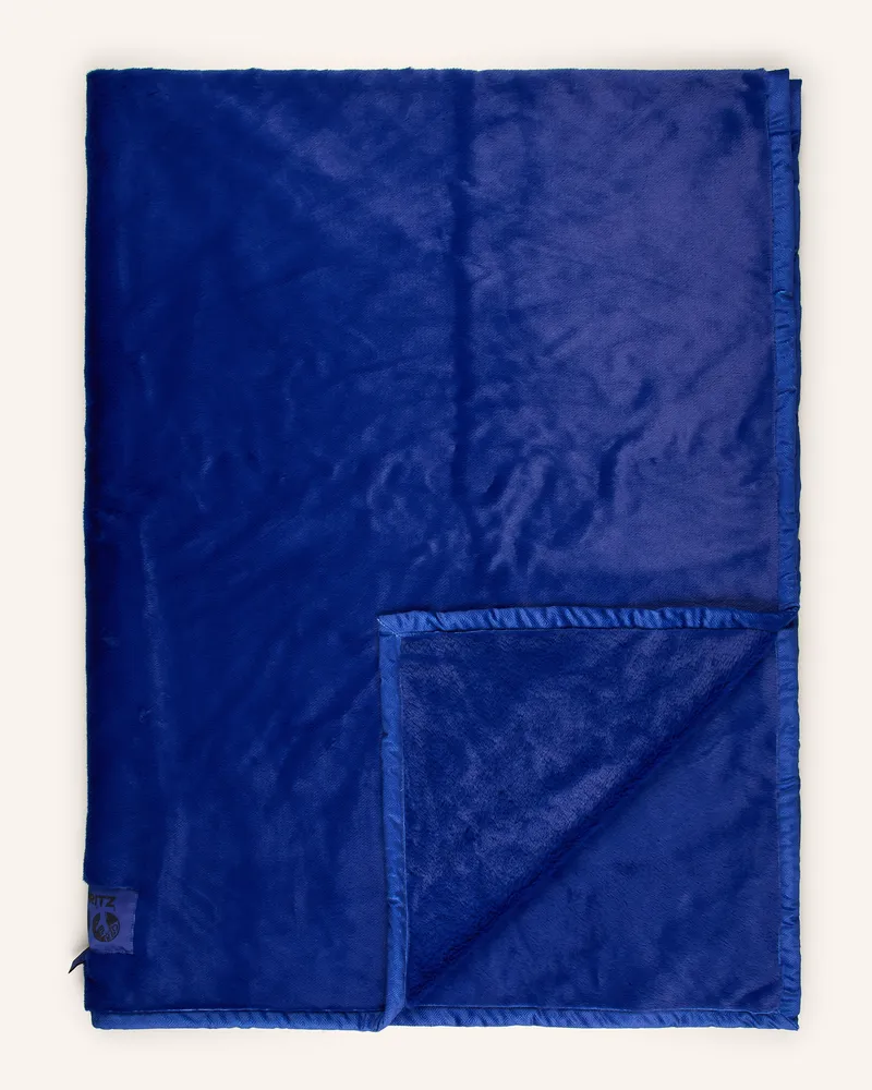 Zoeppritz Kunstfell-Plaid The Blanket grau Rot