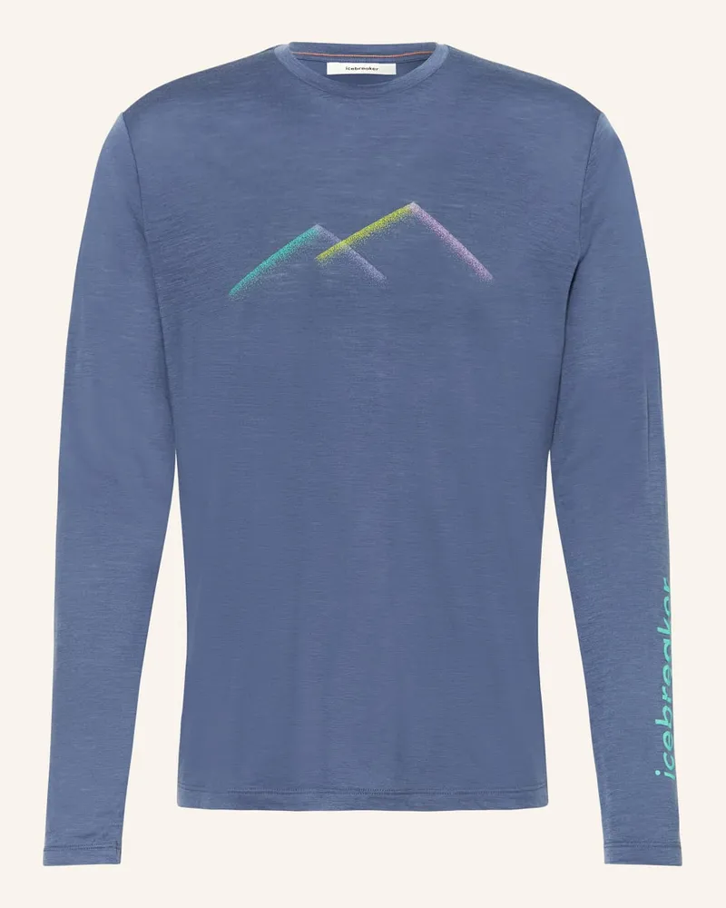 Icebreaker Longsleeve MERINO TECH LITE III aus Merinowolle Lila