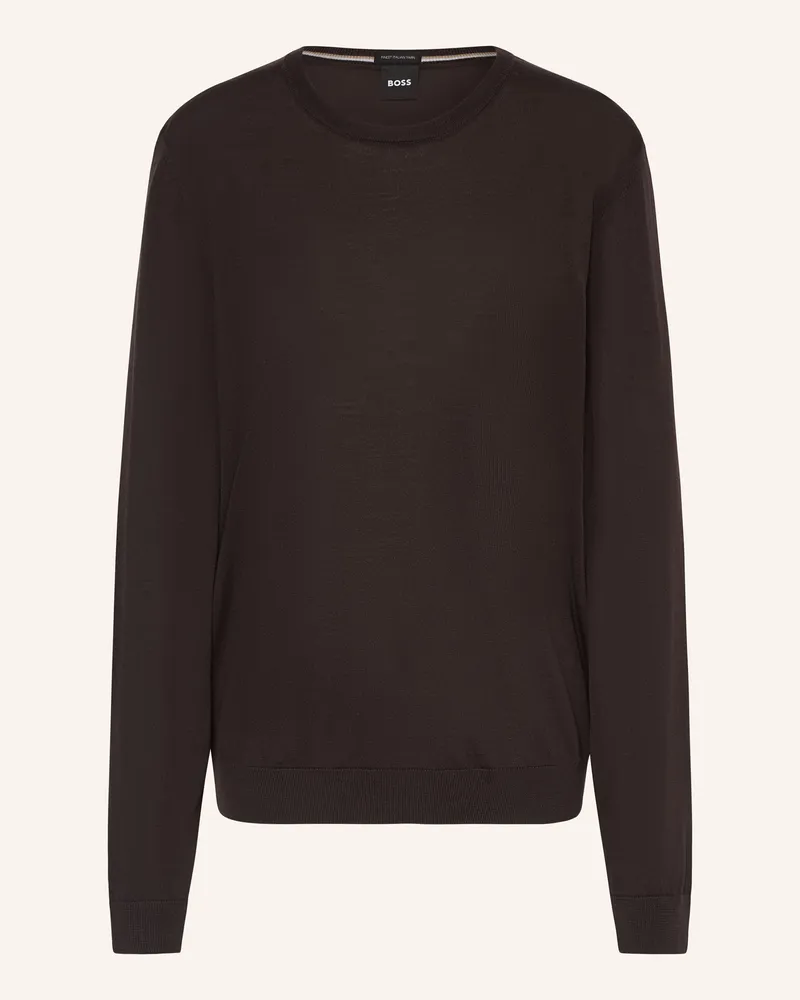 HUGO BOSS Pullover LENO Dunkelbraun