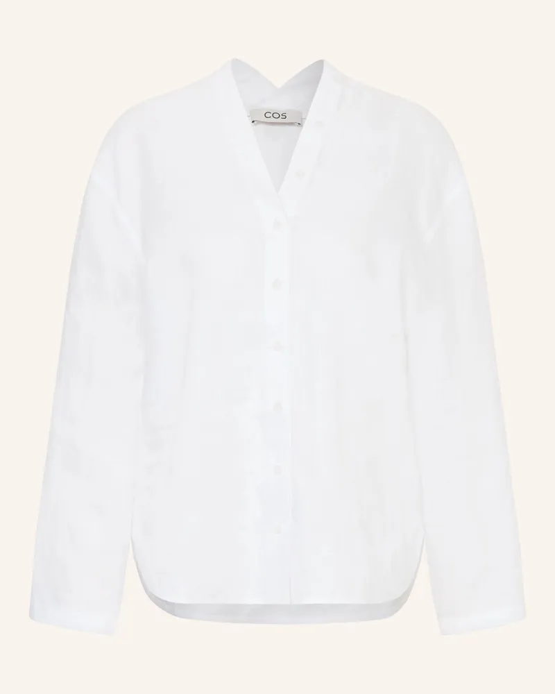 COS Leinenbluse weiss Weiss