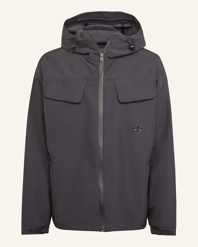 adidas PREMIUM ESSENTIALS WATER-REPELLENT JACKE Schwarz